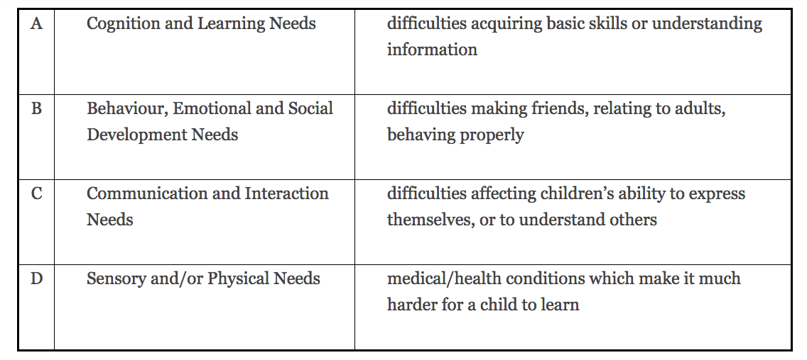 Examples Of Special Educational Needs At Jonathan Skinner Blog